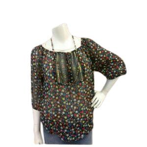 Hollister floral sheer top sz Small